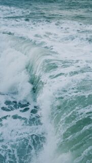 Pisces Dreamy Ocean Wave Zodiac Astrology Phone Wallpaper