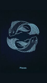 Pisces Zodiac Sign Ethereal Water Aesthetic Phone Wallpaper