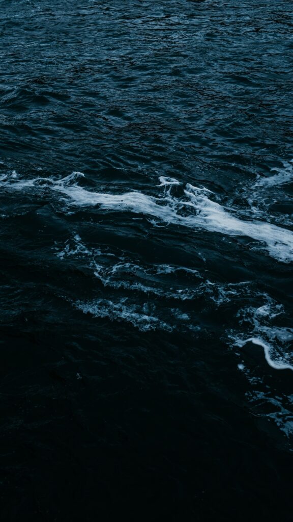 Ethereal Pisces Water Zodiac Sign Deep Blue Ocean Wallpaper