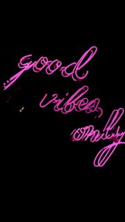 Good Vibes Only Pink Neon Aesthetic Manifestation Law of Attraction Wallpaper