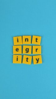 Integrity Affirmation Aesthetic for Manifestation and Personal Alignment Wallpaper