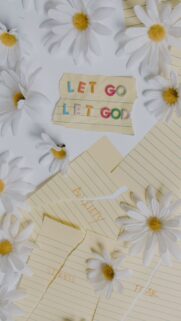 Let Go Let God Positive Affirmation Spiritual Aesthetic Wallpaper
