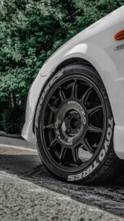 White Mazda with OZ Racing Wheels Sport Car HD Wallpaper