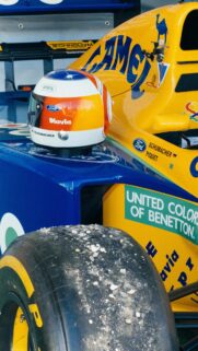 Michael Schumacher Benetton F1 Racing Car Close Up High Quality Phone Wallpaper