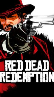 Red Dead Redemption Gaming Wallpaper: Arthur Morgan Sunset Silhouette High-Quality Mobile Background