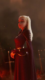 Stunning Rhaenyra Targaryen Mobile Wallpaper – Queen of the Seven Kingdoms HD Art