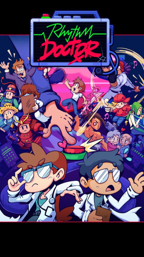 Rhythm Doctor Aesthetic Gaming Wallpaper – High-Quality Mobile Background