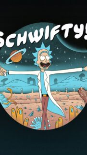 Rick and Morty High Quality Mobile Wallpaper – Vibrant Portal Sci-Fi Art