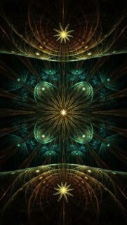 Sacred Geometry Fractal Energy Pattern Aesthetic Phone Wallpaper