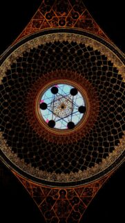 Sacred Geometry Mandala Ceiling Spiritual Art Phone Wallpaper