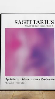 Minimalist Sagittarius Zodiac Aesthetic Fire Sign Astrology Wallpaper