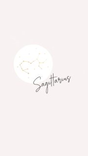 Sagittarius Zodiac Constellation Minimalist Aesthetic Phone Wallpaper