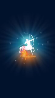 Fiery Sagittarius Centaur Zodiac Symbol and Astrology Constellation Wallpaper