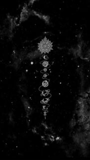 Cosmic Sagittarius Zodiac Constellation and Solar System Aesthetic Wallpaper