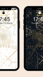 Sagittarius Aesthetic Zodiac Wallpapers for Phone – Celestial Fire Sign Wallpaper