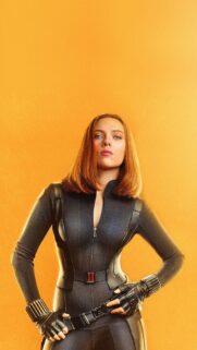 Scarlett Johansson 4K Mobile Wallpaper – Stunning Portrait for Smartphone Screens