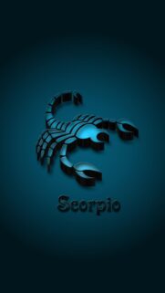 Dark Aesthetic Scorpio Zodiac Sign 3D Style Phone Wallpaper