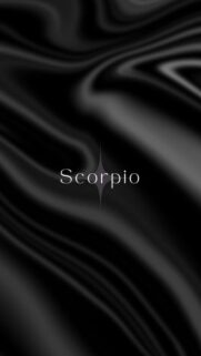 Minimalist Scorpio Aesthetic Zodiac Sign Dark Silk Wallpaper