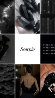 Scorpio Aesthetic Dark Mystical Zodiac Sign Phone and Desktop Wallpaper