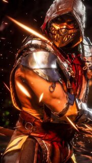 Scorpion Gaming Wallpaper 4K – Iconic Mortal Kombat Fighter Mobile Background