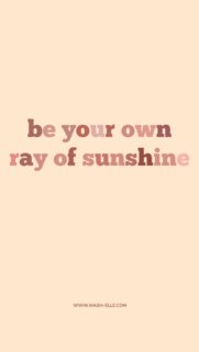 Be Your Own Ray of Sunshine Manifestation Aesthetic Affirmation Wallpaper