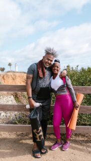 Couple Manifesting Wellness and Shared Love Vision Board Wallpaper