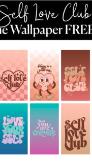 Self Love Aesthetic Vision Board for Manifesting Confidence and Inner Peace Wallpaper