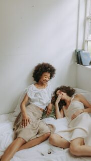 Manifesting Joyful Friendship and Self Love Vision Board Wallpaper