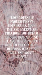 Love Yourself Self-Love Boundaries Quote Aesthetic Vision Board Wallpaper