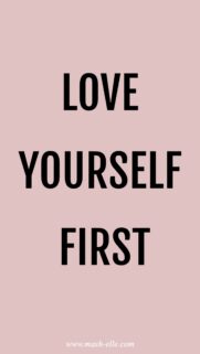 Love Yourself First Manifestation Affirmation Vision Board Phone Wallpaper