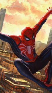 Spider-Man PS5 Gaming Wallpaper 4K High-Quality Mobile Background