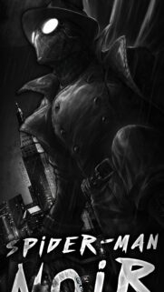 Spider Noir Wallpaper 4K: Dark Gritty Monochrome Superhero Mobile Background