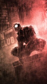 Spider Noir High Quality Mobile Wallpaper – Dark Aesthetic Marvel Art