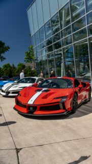 Stunning Red Ferrari SF90 XX Stradale Sports Car Phone Wallpaper