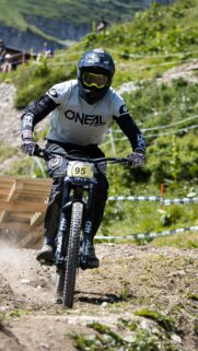 Extreme Downhill Mountain Biker Action Sport Phone Wallpaper