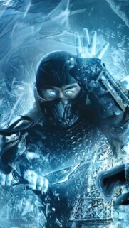 Sub-Zero Mortal Kombat Ice Power 4K Mobile Gaming Wallpaper