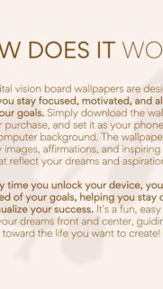 Manifestation Vision Board for Daily Motivation and Success Mindset Wallpaper