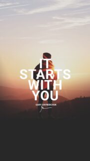 It Starts With You Success Manifestation and Motivation Aesthetic Wallpaper