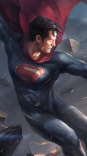 Epic Superman High Definition Mobile Wallpaper | Iconic Superhero Phone Background