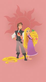 Tangled Mobile Wallpaper: High-Quality Rapunzel and Flynn Rider Art for Phone Backgrounds