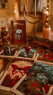 Mystical Tarot Reading and Pendulum Energy Manifestation Wallpaper