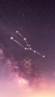 Taurus Zodiac Constellation Aesthetic Celestial Phone Wallpaper