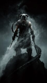 Epic Skyrim Dragonborn Gaming Wallpaper for Mobile – High Quality 4K Background