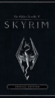 Epic Skyrim Dragonborn Warrior Mobile Wallpaper – High-Quality Gaming Background