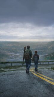 The Last of Us 4K Mobile Wallpaper: Joel and Ellie Post-Apocalyptic Art