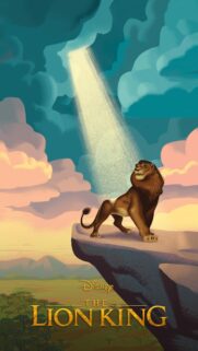 Majestic Lion King Silhouette Sunset Mobile Wallpaper – High Quality 4K