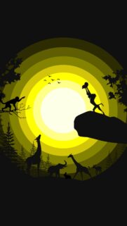Majestic Lion King Silhouette Wallpaper for Mobile – High Quality 4K Background