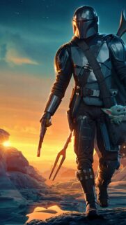 The Mandalorian and Grogu High Resolution Mobile Wallpaper – Epic Star Wars Background