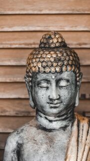 Serene Buddha Third Eye Spiritual Enlightenment 4K Aesthetic Wallpaper