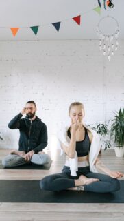 Nadi Shodhana Pranayama Yoga Breathwork Spiritual Meditation Wallpaper